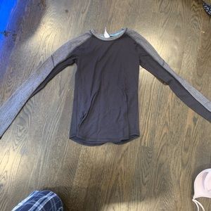 black and grey ivivva top